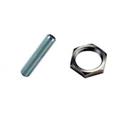 Kit 50 Niples M10 5cm Porca M10 Abajur Luminárias Soquetes