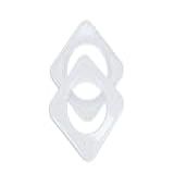 Kit 50 Pares Ilhós Para Cortina Quadrado Para Varão De 28mm Grosso Branco 
