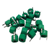 Kit 50 Peças Capacitor Variável Trimmer Verde 30pf