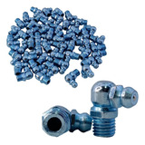 Kit 50 Pino Bico Graxeiro 90 Graus Lubrificação 10mm 10x1 0