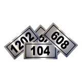 Kit 50 Placas Tag Número Etiqueta Equipamento Gravada 3x5cm