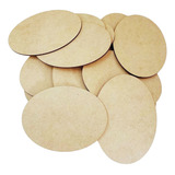 Kit 50 Plaquinha Base Oval 8 5x10 Cm Mdf Biscuit Artesanato