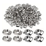 Kit 50 Porca Martelo porca T M6 Canal 8mm Perfil 3030 4040