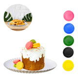 Kit 50 Pratos De Papel Para Bolos E Sobremesas 15 Cm