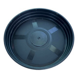 Kit 50 Pratos Para Vaso Pote 15  tamanho 11  Preto Resistênt