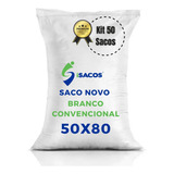 Kit 50 Saco De Ráfia Novo Sacaria Grão entulho ração 50x80