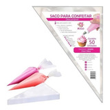 Kit 50 Sacos De Confeitar Descartável Mago Grande 27x38cm
