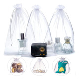 Kit 50 Saquinho Saco Organza 20x30 Branco Lembrancinha Joia