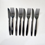 Kit 50 Talher Garfos E Facas Descartável Reforçada Churrasco