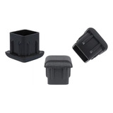 Kit 50 Tampas Plásticas Metalon 20x20 Preta Ponteira Interna