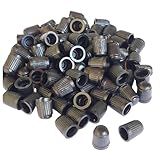 Kit 50 Tampinha Bico Pneu Carro Moto Bicicleta Válvula Tampa Plástica