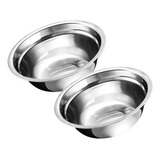 Kit 50 Tigela Redonda Inox 17cm Bacia Cumbuca Pote