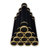 Kit 50 Un Canudos Para Formatura Graduação Em Camurça Preto