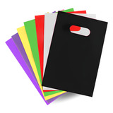 Kit 50 Un Sacolas Plásticas Boca Palhaço 50x40 Alça Vazada