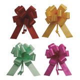 Kit 50 Und Laço Para Presente Poli Liso Tamanho Flor Grande