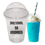 Kit 50 Uni Copo Descartável Bolha 330ml C Furo Reforçado