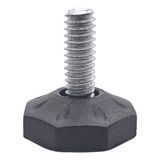 Kit 50 Uni Sapata Pé Nivelador 1 4 X 3 4 22mm Para Móveis