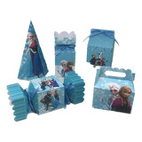 Kit 50 Unidades Decoração Tema Frozen Festa Aniversário Elsa