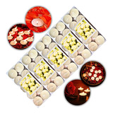 Kit 50 Vela Flutuante Branca Decoração Romântica Natal Festa