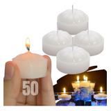 Kit 50 Velas Flutuantes Decoração casamentos festas Réchaud