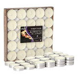 Kit 50 Velas Pequenas Decorativas Branca Redonda Rechaud