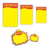 Kit 500 Cartaz Splash Oferta Promoção 5 Medidas Gôndola