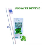 Kit 500 Escovas Dente E Creme Dental 4gr Hotel Motel Doação