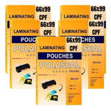 Kit 500 Plástico P Plastificação Pouch Cpf Sus 66x99 125 Mc