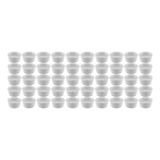 Kit 50x Ramekin Molheira Pequeno Porcelana 40ml Buffet Forno