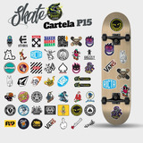 Kit 51 Adesivos Skate Carro Moto