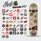 Kit 51 Adesivos Skate Carro Moto Caminhão Bike Atacado P17