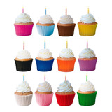 Kit 540 Forminha 12 Cores Cupcake Mini Empada Bolo Forneavel