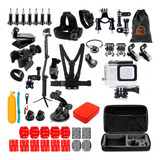 Kit 56 Acessórios Para Gopro Hero 5 6 7 Black Caixa Estanque