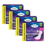 Kit 56 Uni Absorvente Feminino Tena Lady Discreet Maxi Night