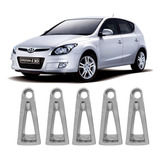 Kit 5pçs Aplique Cromado Roda Calota Hyundai I30 2009 A 2012