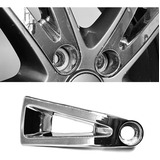 Kit 5pçs Aplique Cromado Roda Calota Hyundai I30 2009 A 2012