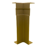 Kit 5un Canto Interno Branco 10cm Para Rodapé Real Pvc
