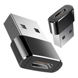 Kit 5x Adaptador Plug Otg Usb Tipo C Fêmea P Usb A Macho