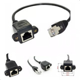 Kit 5x Cabo Extensão Rj 45 Macho E Fêmea 30 Cm Para Painel