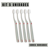Kit 5x Escova Dental Edel White Flosserbrush Ultrasoft