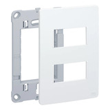 Kit 5x Placa Espelho 4x2 Branca Com Suporte Weg Esatta