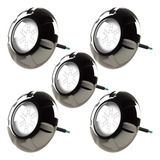 Kit 5x Refletor Inox Piscina Led Rgb 9w 16m2 Luxpool Tholz