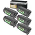 Kit 5x Toner P/ Lexmark 52dbx00 52d4x00 Ms811 Ms812 524x 45k