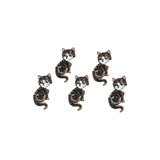 Kit 6 10 Adesiv Roupa Apliqu Patch Bordad Termo Gato Gatinho