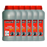 Kit 6 Aditivo Fluido Óleo De Freio Radnaq Dot 3 500ml