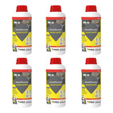 Kit 6 Aditivo Plastificante Quartzolit 1l Argamassas Vedalit
