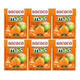 Kit 6 Água De Coco Tangerina Sococo Mais Caixa 200ml