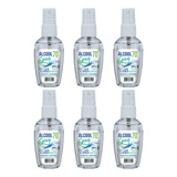 Kit 6 Álcool Líquido 70 Bolso 60ml Higiene Mãos Hidratada