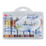Kit 6 Aquarelas White Night Tubo Nat Earths 2110