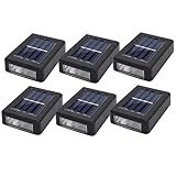 Kit 6 Arandela Solar Slim 2 Focos Luminária Parede Luz Quente